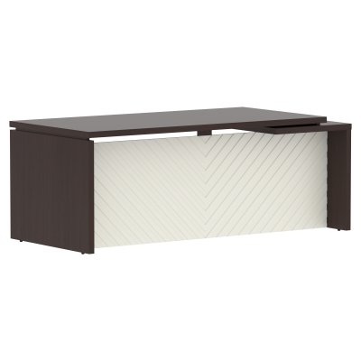 Стол руководителя TLCT 209(L) Венге Магия Z/Латте 2000х900х750 TORR LUX