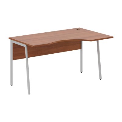 Стол прямой СА-2P(R) Орех Французский/Алюминий 1400х900х755 IMAGO PLUS