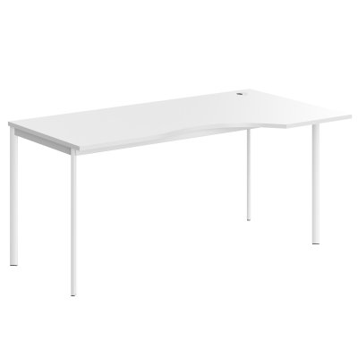 Стол эргономичный СА-1S(R) Белый/Белый 1600х900х755. IMAGO-S