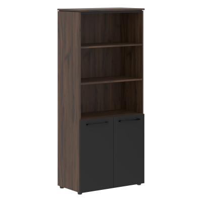 Шкаф с 1 комплектом глухих малых дверей MHC 85.5 Антрацит/Дуб Денвер темный 854х423х1956 MORRIS TREN