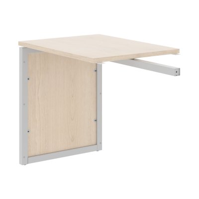 Брифинг приставка XQPB 860 Бук Тиара/Алюминий 800х600х750 XTEN-QP