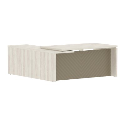 Стол руководителя TLCT 1820(R) Сосна Эдмонт Z/Капучино 1800х2000х750 TORR LUX