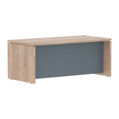 Стол руководителя TLST 189H Дуб Каньон Z/Серо-голубой 1800х900х750 TORR LUX