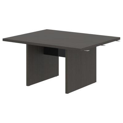 Стол переговорный 1500 составной СП-064-25-20 Дуб Мореный/Черный глянец 1500х1200х750 KANON