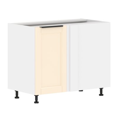 Шкаф напольный угловой с полкой MOCC 1082.1C Бежевый/Белый 1000х560х820 SICILIA