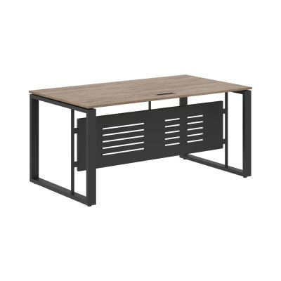 Стол руководителя EST 169M Кария Пальмира/Антрацит 1600х900х750 ENIO