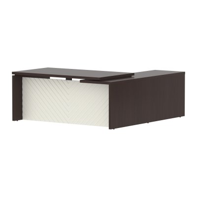 Стол руководителя TLCT 1820(L) Венге Магия Z/Латте 1800х2000х750 TORR LUX