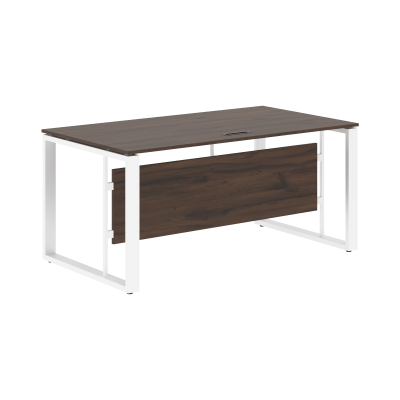 Стол руководителя EST 169 Дуб Денвер темный/Белый 1600х900х750 ENIO