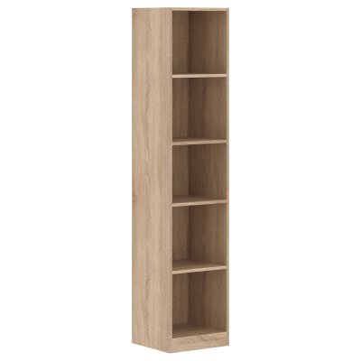 Стеллаж узкий SR-5U Дуб Сонома светлый 386*359*1815 SIMPLE
