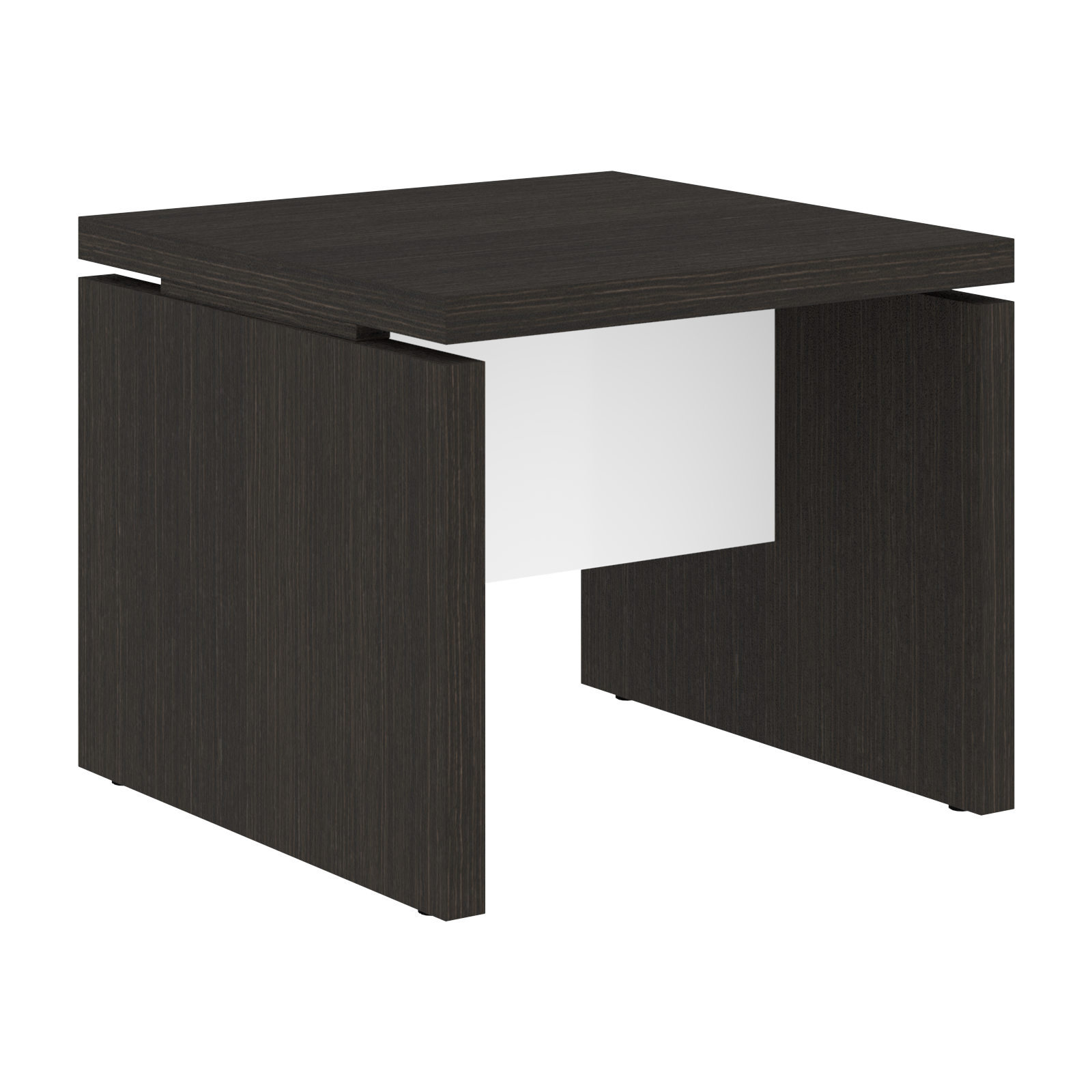 Стол журнальный СП-064-25-11 Дуб Мореный/Белый глянец 600х600х500 KANON