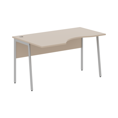 Стол прямой СА-2P(L) Мокачино/Алюминий 1600х900х755 IMAGO PLUS