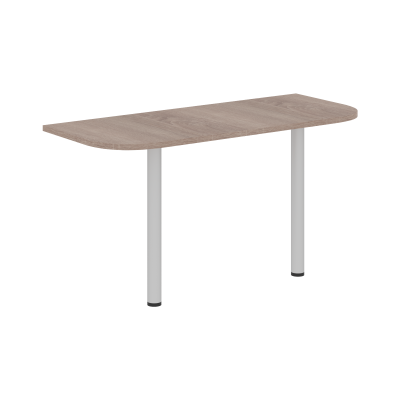 Приставка с опорами XKD 146.1 Дуб Сонома/Алюминий 1406х600х750