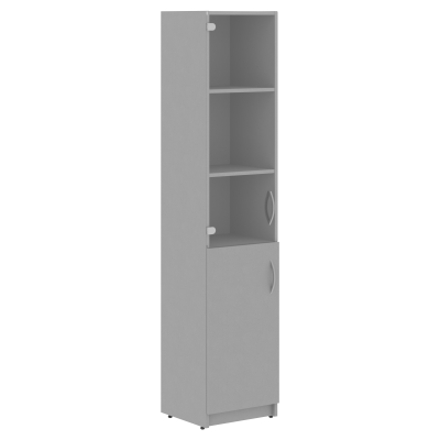 Шкаф колонка комбинированая SR-5U.2(L) Серый 386х375х1815 SIMPLE