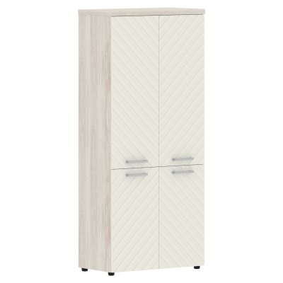 Шкаф со средними и малыми дверьми TLHC 85.3 Латте/Сосна Эдмонт Z 856х450х1968 TORR LUX