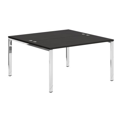 Стол 2-х местный XGWST 1414.1 Дуб Юкон Модерн/Нержавейка полированная 1400х1406х750 XTEN GLOSS