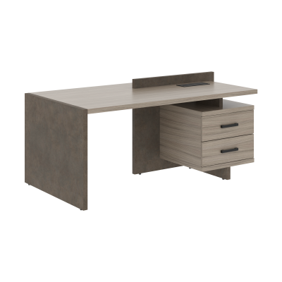 Стол СФ-531322 Дрифтвуд \Бетон чикаго тем\Графит 1800х961х840 WOOD&STONE