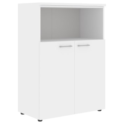 Шкаф с глухими малыми дверьми и топом XMC 85.3 Белый 856х432х1190 XTEN