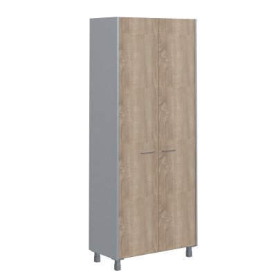 Шкаф с глухими дверьми OHC 87.1 Дуб Сонома светлый/Металлик OFFIX NEW