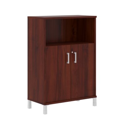 Шкаф средний с замком в глухих малых дверях B 420.3(RZ) Бургунди 900х450х1286 BORN