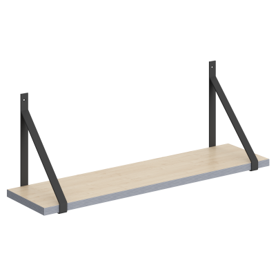 Полка с полкодержателями SH1-GINO Клен 830х210х300 COFFEE