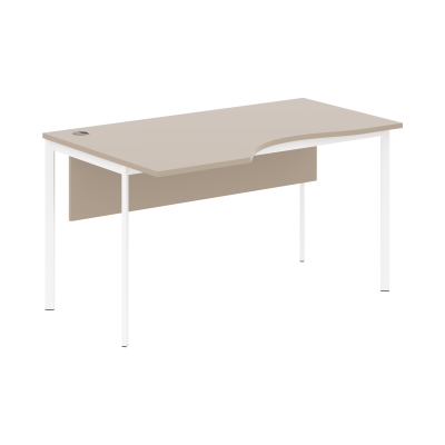 Стол эргономичный СА-2SD(L) Мокачино/Белый 1400х900х755 Imago S