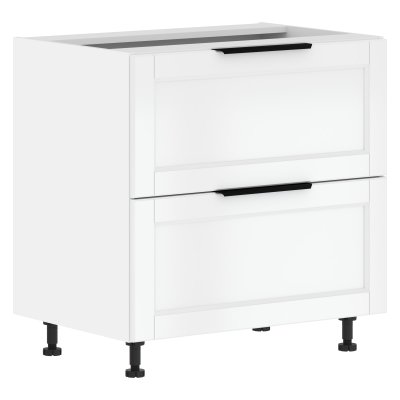 Шкаф напольный с ящиками MOB 8082.1C Белая эмаль/Белый 800х560х820 SICILIA