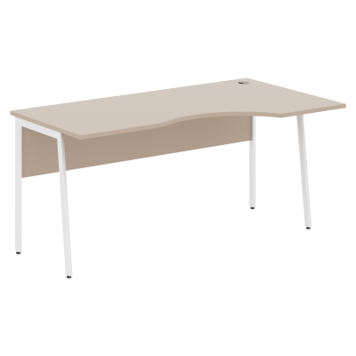 Стол прямой СА-1P(R) Мокачино/Белый 1600х900х755 IMAGO PLUS