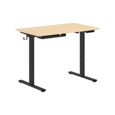 Стол письменный AT-001 Дуб Светлый/Черный 1000х600х730/1210 XTEN-UP