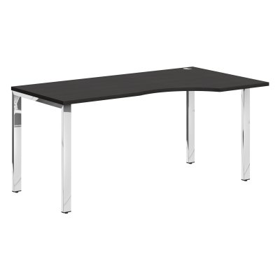 Стол эргономичный XGCET 169(R).1 Дуб Юкон Модерн/Нержавейка полированная 1600х900х750 XTEN GLOSS