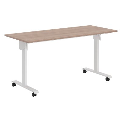 Стол складной CST 1565 Ясень Шимо/Белый 1550х650х750 IMAGO MOBILE LITE
