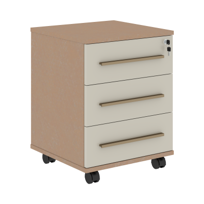 Тумба мобильная с ручками VMC-3D.A.1 Аметист/Бронза/Кобра 465х450х605 VELION-R