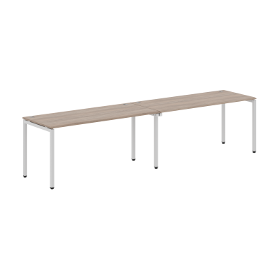 Стол 2-х местный WSST 3270 Дуб Сонома/Алюминий 3200х700х744 WAVE-S