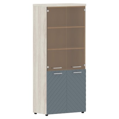 Шкаф комбинированный с топом TLHC 85.2 Серо-голубой/Сосна Эдмонт Z 856х450х1968 TORR LUX