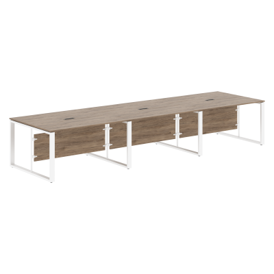 Стол для заседаний ECT 4212 Кария Пальмира/Белый 4200х1200х750 ENIO