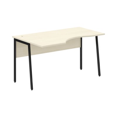 Стол прямой СА-2P(L) Клен*/Черный 1400х900х755 IMAGO PLUS