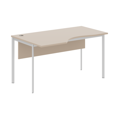 Стол эргономичный СА-2SD(L) Мокачино/Алюминий 1400х900х755 IMAGO-S