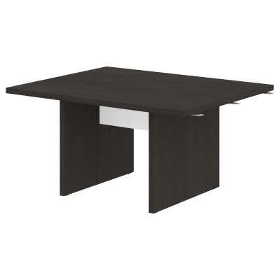 Стол переговорный 1500 составной СП-064-25-20 Дуб Мореный/Белый глянец 1500х1200х750 KANON