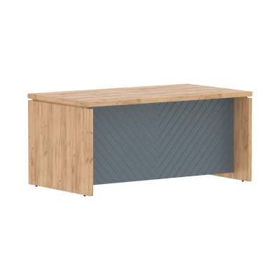 Стол руководителя TLST 169H Дуб Бофорд Z/Серо-голубой 1600х900х750 TORR LUX