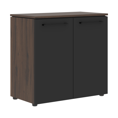 Шкаф с глухими малыми дверьми MLC 85.1 Антрацит/Дуб Денвер темный 854х423х821 MORRIS TREND