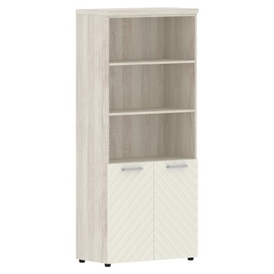 Шкаф с комплектом малых дверей и топом TLHC 85.5 Латте/Сосна Эдмонт Z 856х450х1968 TORR LUX