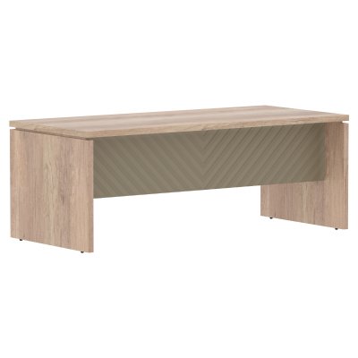 Стол руководителя TLST 209 Дуб Каньон Z/Капучино 2000х900х750 TORR LUX