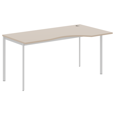 Стол эргономичный СА-1S(R) Мокачино/Алюминий 1600х900х755 IMAGO-S
