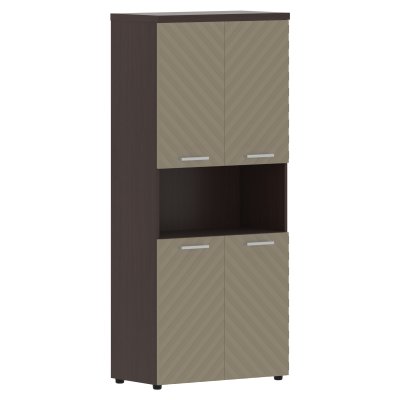 Шкаф с комплектами малых дверей и топом TLHC 85.4 Капучино/Венге Магия Z 856х450х1968 TORR LUX