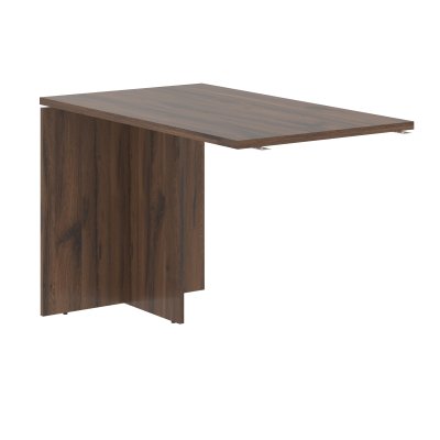 Брифинг-приставка EDB 1167 Дуб Денвер тёмный/Белый 1160х670х750 EDIS