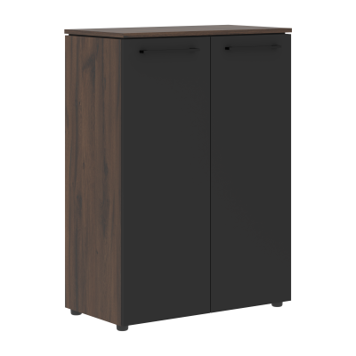 Шкаф с глухими средними дверьми MMC 85.1 Антрацит/Дуб Денвер темный 854х423х1188 MORRIS TREND