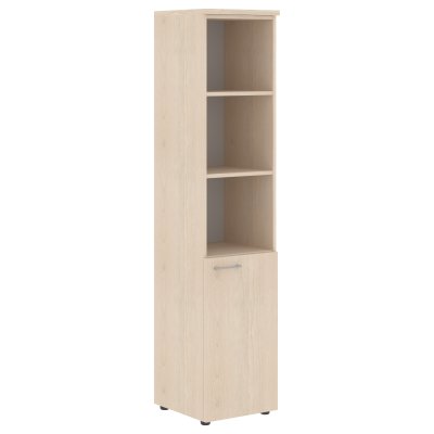 Шкаф колонка с глухой малой дверью (R) и топом XHC 42.5(R) Бук Тиара 432х432х1955 XTEN