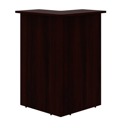 Стойка рецепции угловая DMC 88(L) Бургунди 800х800х1200 DEX