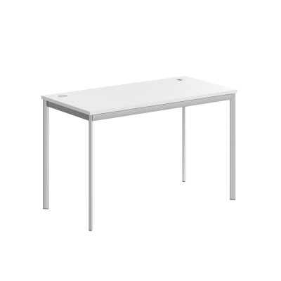 Стол письменный СП-2.1S Белый/Алюминий 1200х600х755. IMAGO-S