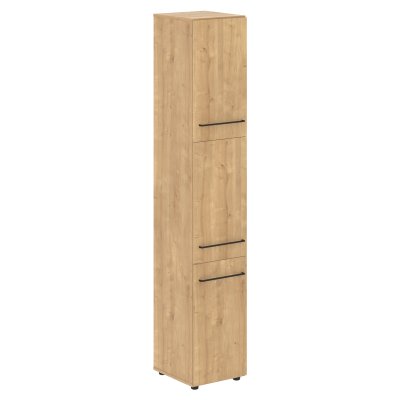 Шкаф колонка с 3-мя глухими малыми дверьми LHC 40.8 Дуб Бофорд 400х430х2253 LOFTIS