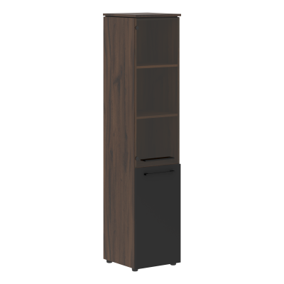 Шкаф колонка комбинированая MHC 42.2 Антрацит/Дуб Денвер темный 429х423х1956 MORRIS TREND